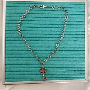 14k White gold necklace